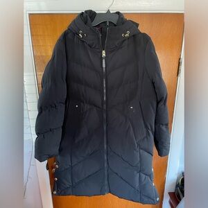 French Connection Womens Black Full-Zip Puffer Jacket Size Large